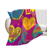 Buysing Customerized Personalized Blanket Custom Valentine's Day Gift for Mom Dad Girlfriend Boyfriend Wife Husband-heart Rose