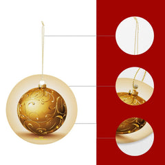 Buysing-Christmas-
Merry Christmas Christmas Tree Hanging Ornaments Decorations Golden Balls