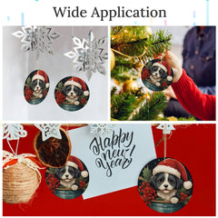 Buysing-Christmas- Merry Christmas Christmas Tree Hanging Ornaments Decorations Dogs