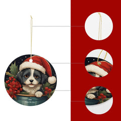 Buysing-Christmas- Merry Christmas Christmas Tree Hanging Ornaments Decorations Dogs