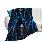 Buysing Personalized Blanket Customized Valentine's Day Gift for Mom Dad Girlfriend Boyfriend Wife Husband-
Halloween Skeleton