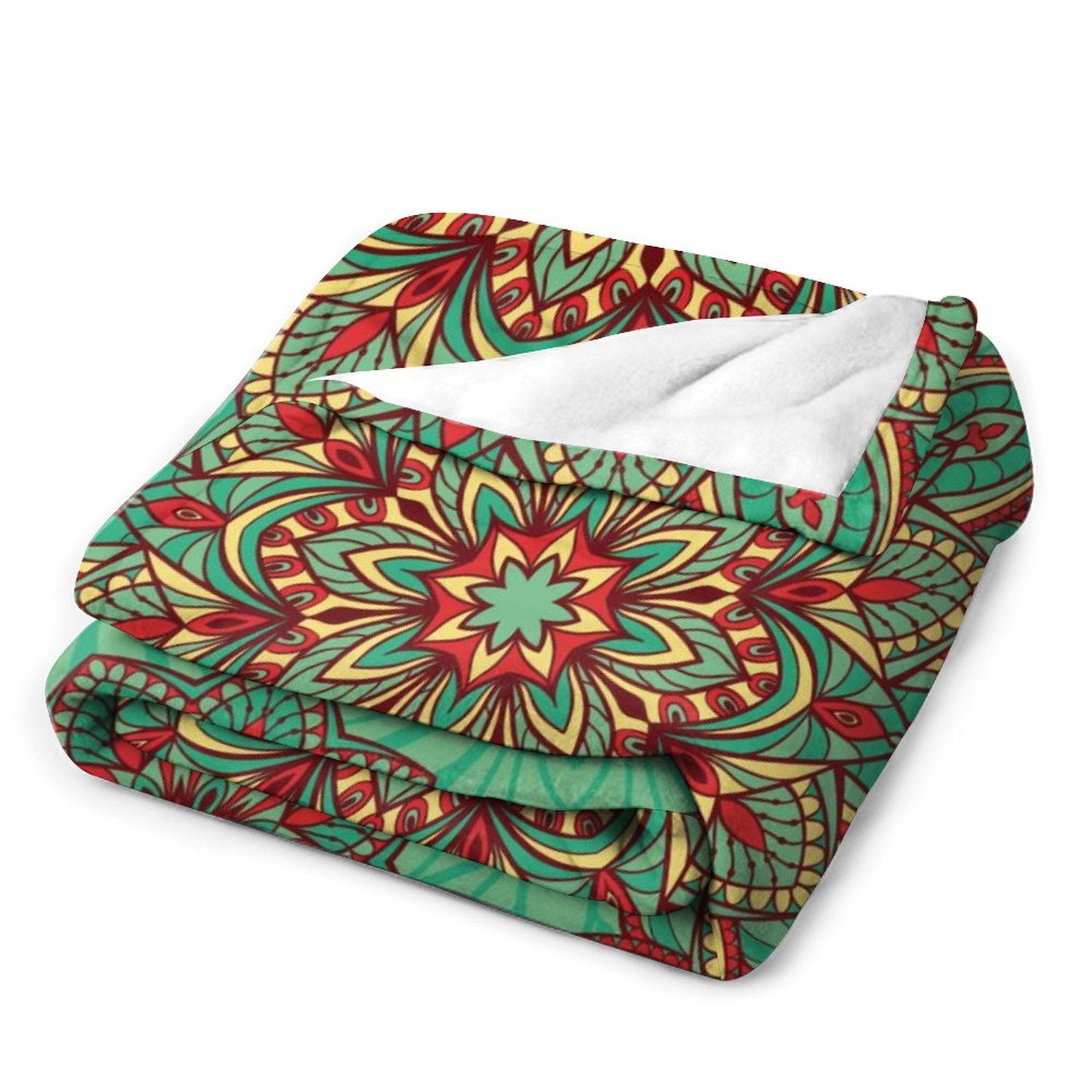Buysing Customerized Personalized Blanket Custom Valentine's Day Gift for Mom Dad Girlfriend Boyfriend Wife Husband-Green Boho