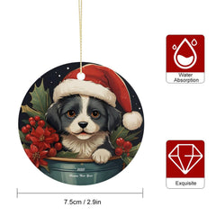 Buysing-Christmas- Merry Christmas Christmas Tree Hanging Ornaments Decorations Dogs