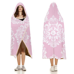 Buysing Customerized Personalized Hoodie Blanket Custom Valentine's Day Gift for Mom Dad Girlfriend Boyfriend Wife Husband-PINK